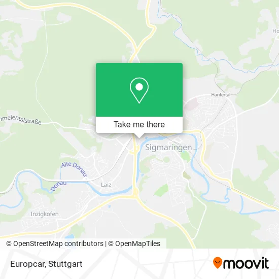 Карта Europcar
