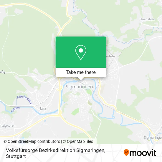 Карта Volksfürsorge Bezirksdirektion Sigmaringen