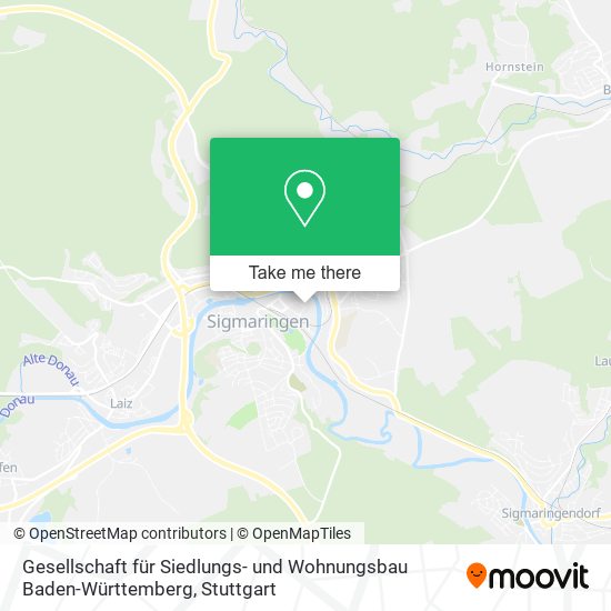 Gesellschaft für Siedlungs- und Wohnungsbau Baden-Württemberg map