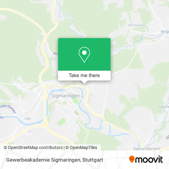 Карта Gewerbeakademie Sigmaringen