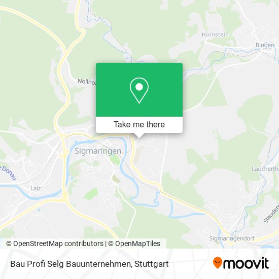 Bau Profi Selg Bauunternehmen map