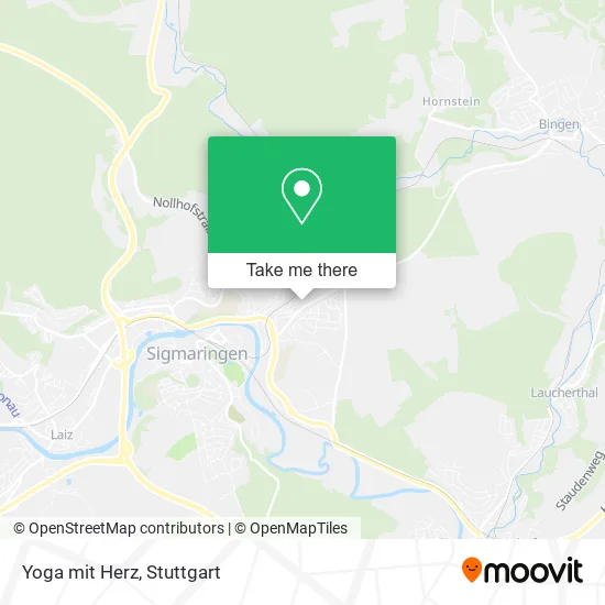 Карта Yoga mit Herz