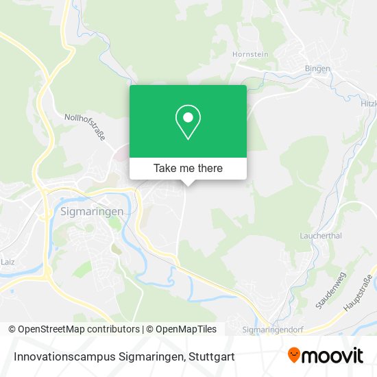 Карта Innovationscampus Sigmaringen