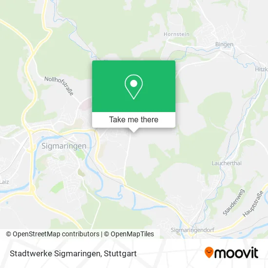 Карта Stadtwerke Sigmaringen