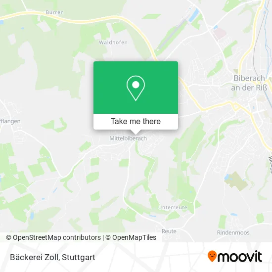 Карта Bäckerei Zoll