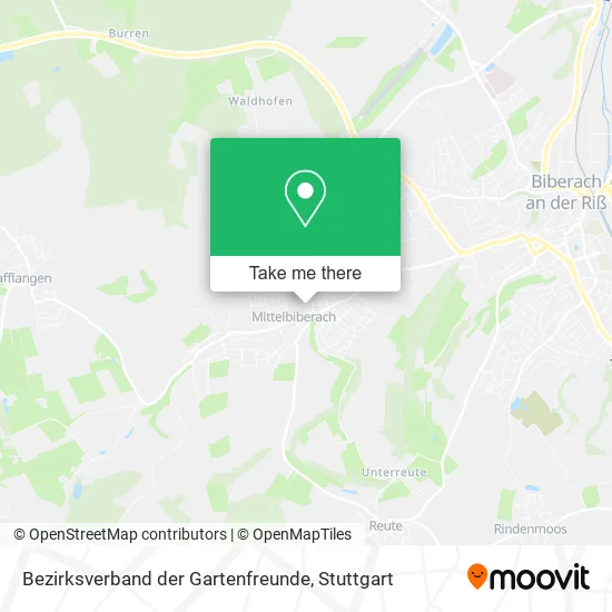 Карта Bezirksverband der Gartenfreunde