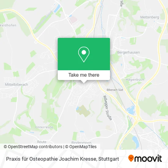 Карта Praxis für Osteopathie Joachim Kresse
