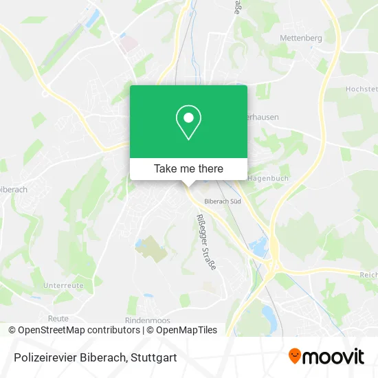Карта Polizeirevier Biberach