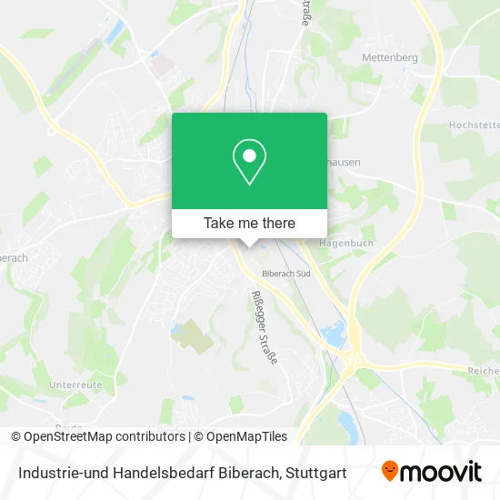 Карта Industrie-und Handelsbedarf Biberach