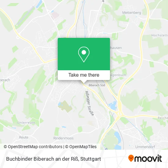 Карта Buchbinder Biberach an der Riß