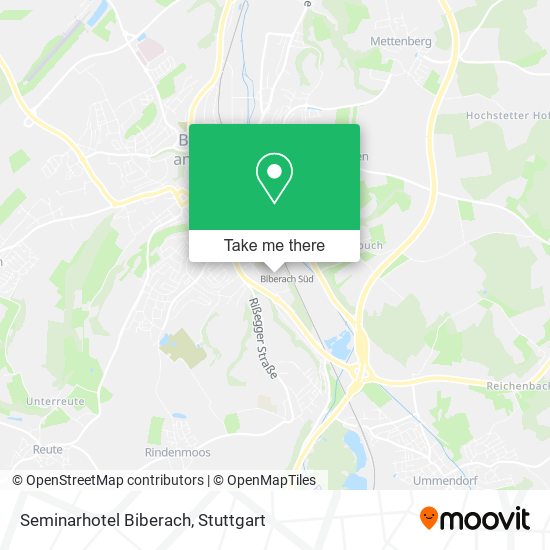 Карта Seminarhotel Biberach