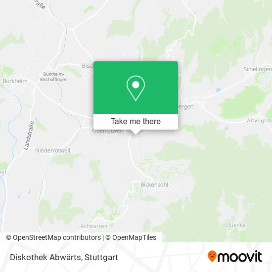 Карта Diskothek Abwärts