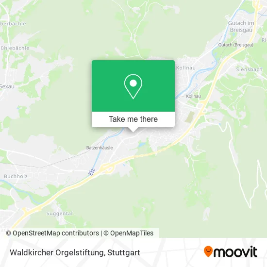 Карта Waldkircher Orgelstiftung