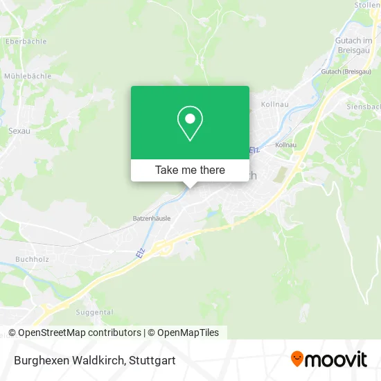 Карта Burghexen Waldkirch