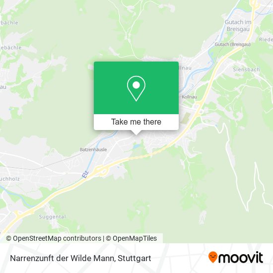 Narrenzunft der Wilde Mann map