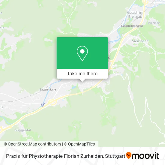 Карта Praxis für Physiotherapie Florian Zurheiden