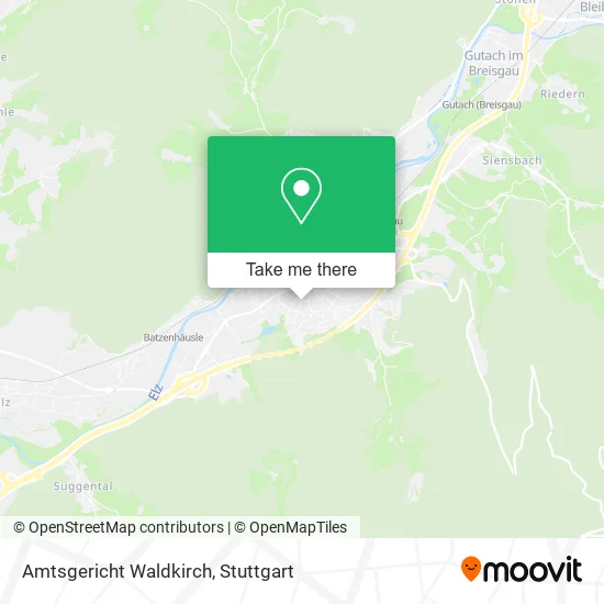 Карта Amtsgericht Waldkirch