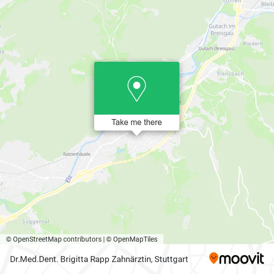 Карта Dr.Med.Dent. Brigitta Rapp Zahnärztin