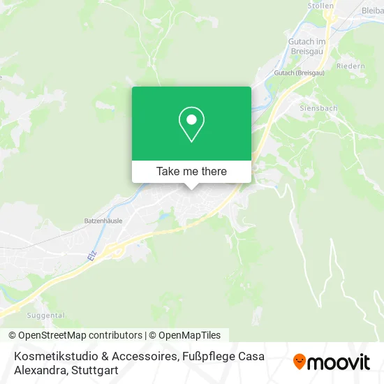 Карта Kosmetikstudio & Accessoires, Fußpflege Casa Alexandra
