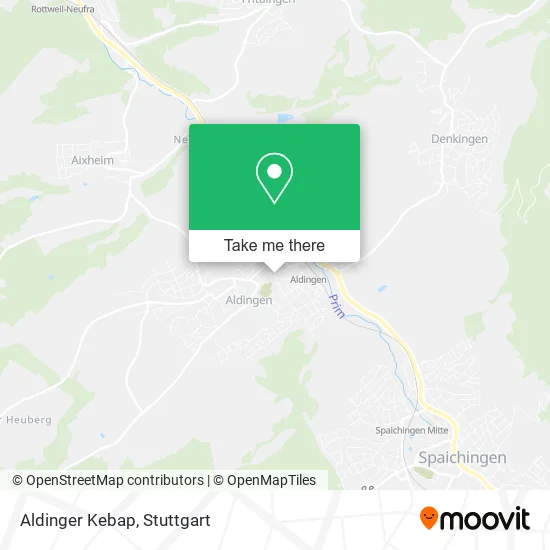 Карта Aldinger Kebap