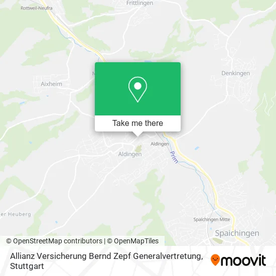 Карта Allianz Versicherung Bernd Zepf Generalvertretung