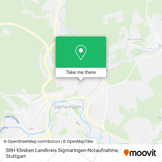 Карта SRH Kliniken Landkreis Sigmaringen-Notaufnahme