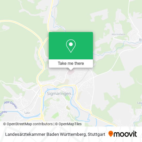 Landesärztekammer Baden Württemberg map