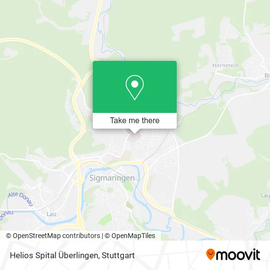 Карта Helios Spital Überlingen