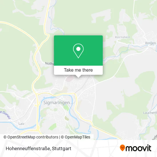 Карта Hohenneuffenstraße