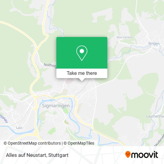 Карта Alles auf Neustart
