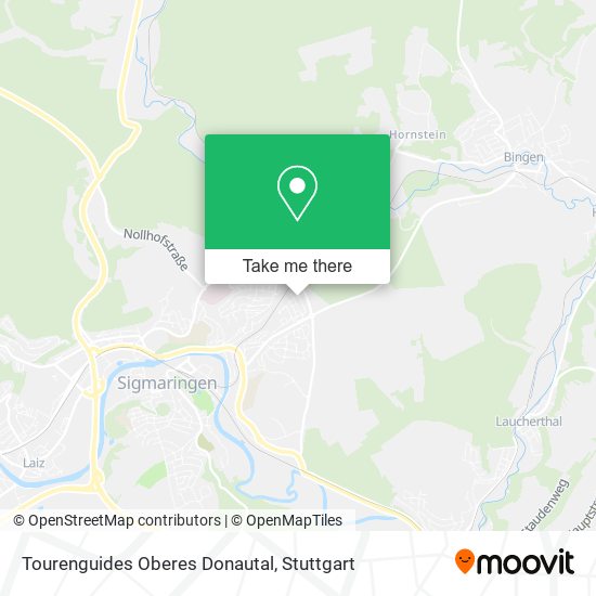 Tourenguides Oberes Donautal map