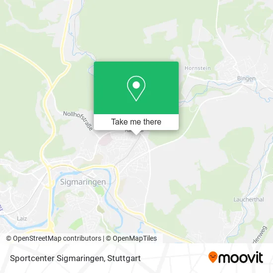 Карта Sportcenter Sigmaringen