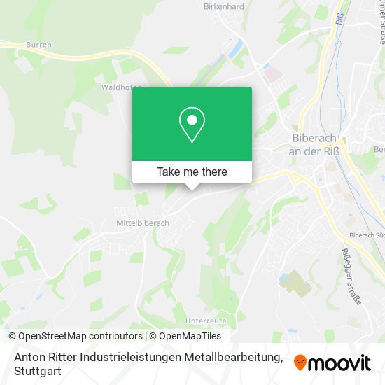 Anton Ritter Industrieleistungen Metallbearbeitung map