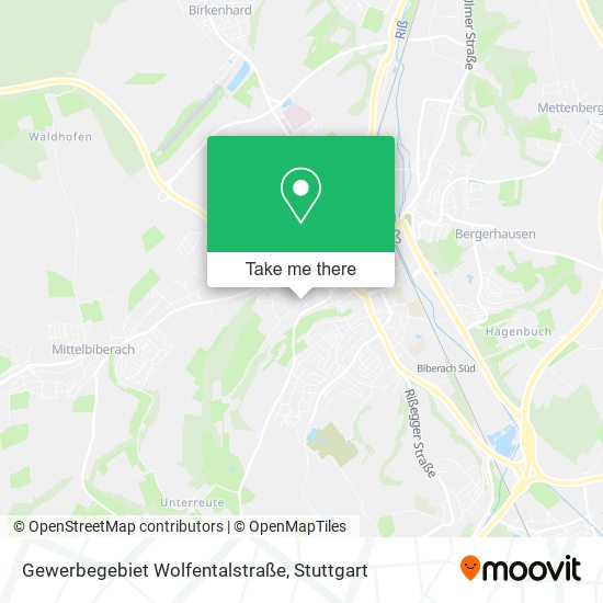 Gewerbegebiet Wolfentalstraße map