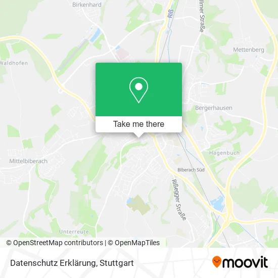 Карта Datenschutz Erklärung