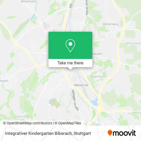 Карта Integrativer Kindergarten Biberach