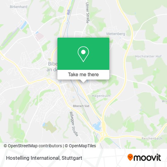 Hostelling International map