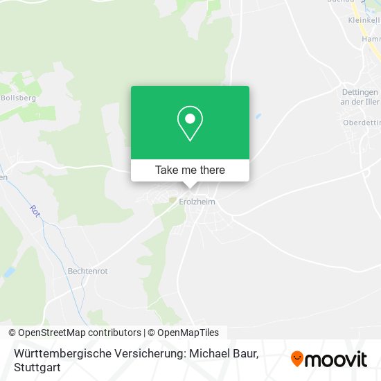 Württembergische Versicherung: Michael Baur map