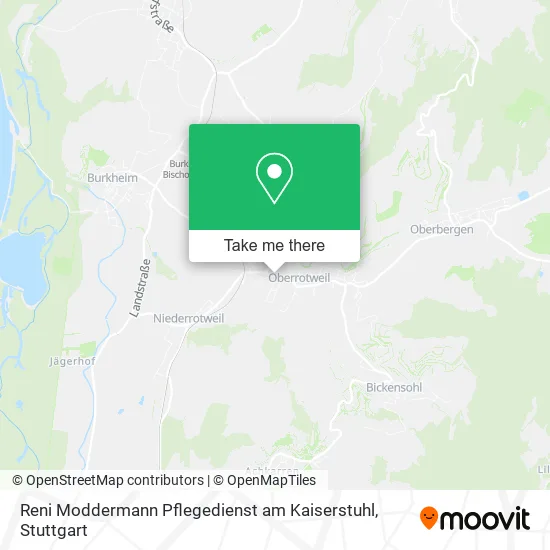 Карта Reni Moddermann Pflegedienst am Kaiserstuhl