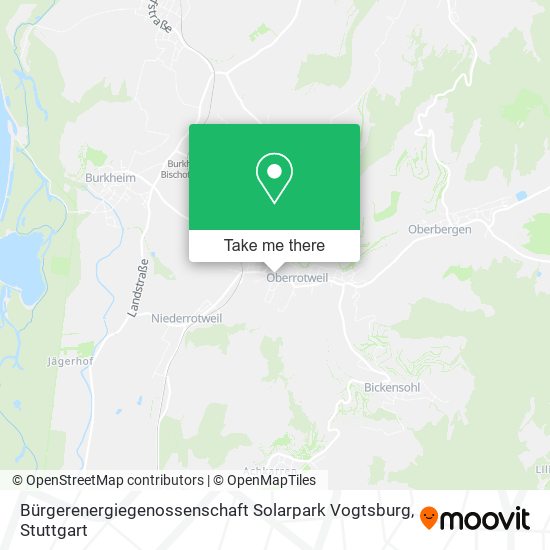 Bürgerenergiegenossenschaft Solarpark Vogtsburg map