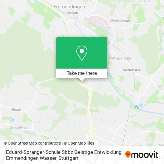 Eduard-Spranger-Schule Sbbz Geistige Entwicklung Emmendingen Wasser map