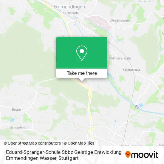 Карта Eduard-Spranger-Schule Sbbz Geistige Entwicklung Emmendingen Wasser