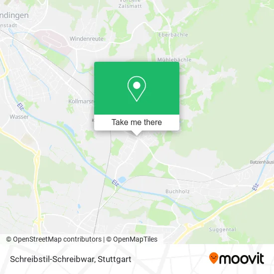Карта Schreibstil-Schreibwar