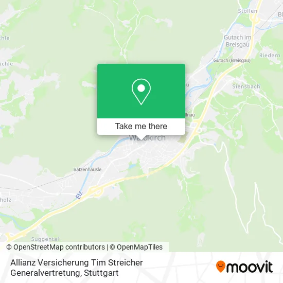 Карта Allianz Versicherung Tim Streicher Generalvertretung