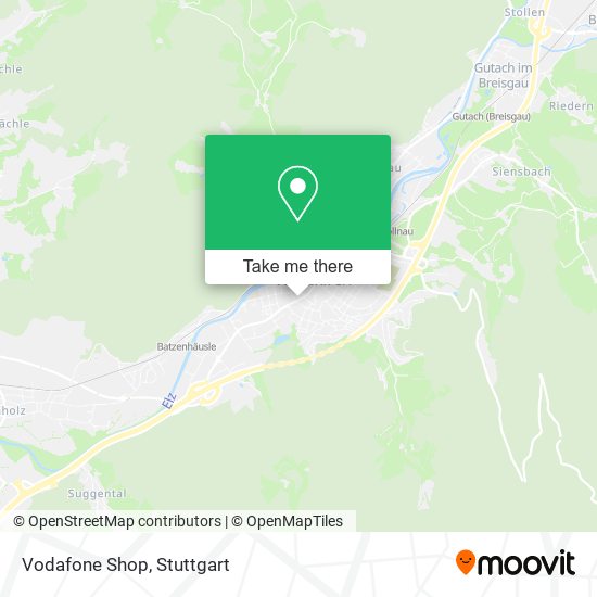 Vodafone Shop map