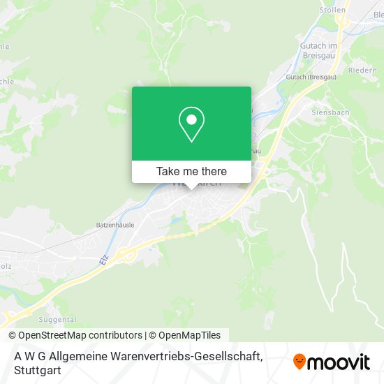 Карта A W G Allgemeine Warenvertriebs-Gesellschaft