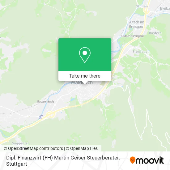 Карта Dipl. Finanzwirt (FH) Martin Geiser Steuerberater