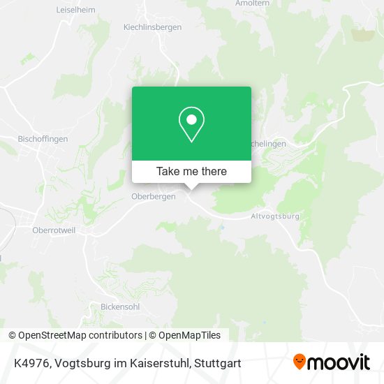 K4976, Vogtsburg im Kaiserstuhl map