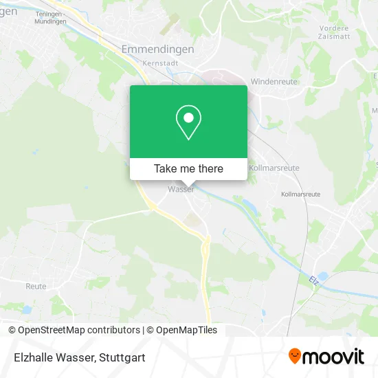 Карта Elzhalle Wasser