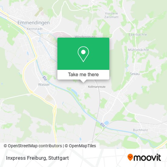 Inxpress Freiburg map